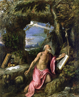 St. Jerome, Undated | Titian | Gemälde Reproduktion