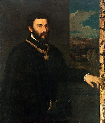 Portrait of Count Antonio Porcia, c.1535/40 | Titian | Painting Reproduction