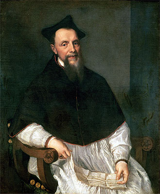 Portrait of Bishop Ludovico Beccadelli, 1552 | Titian | Gemälde Reproduktion