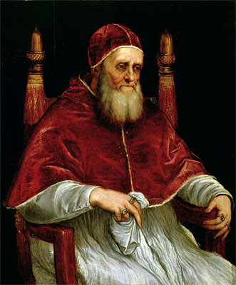 Pope Julius II, after a painting by Raphael, Undated | Titian | Gemälde Reproduktion