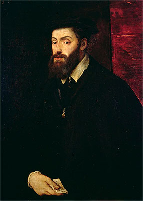 Portrait of Carlos V, c.1549 | Titian | Painting Reproduction