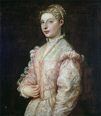 Portrait of Lavinia Vecellio, Undated | Titian | Painting Reproduction