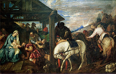 The Adoration of the Magi, c.1561 | Titian | Gemälde Reproduktion