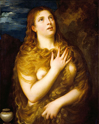 Maria Magdalena, c.1533/35 von Titian | Gemälde-Reproduktion