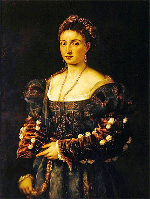 Portrait of a Woman (La Bella), c.1536/38 | Titian | Painting Reproduction