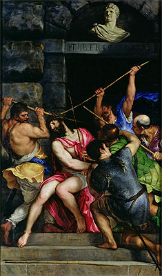 Die Krönung mit Dornen, c.1540/42 von Titian | Gemälde-Reproduktion