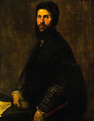 Man Holding a Flute, c.1560/65 | Titian | Painting Reproduction