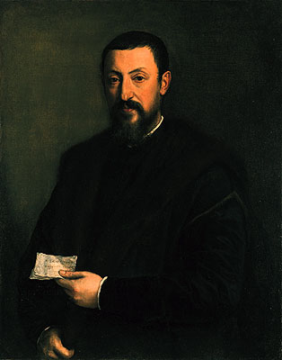 Porträt eines Herrn | Titian | Gemälde Reproduktion