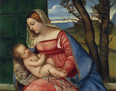 Madonna mit Kind | Titian | Gemälde Reproduktion