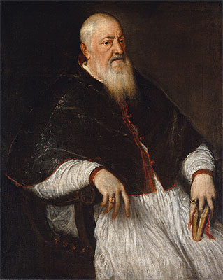 Filippo Archinto, Erzbischof von Mailand | Titian | Gemälde Reproduktion