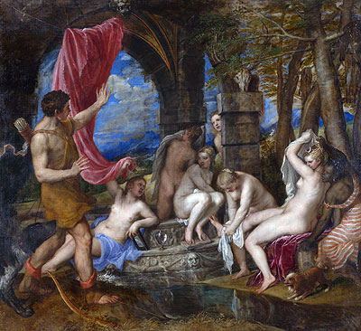 Diana and Actaeon, c.1556/59 | Titian | Gemälde Reproduktion