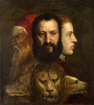 An Allegory of Prudence, c.1550/65 | Titian | Gemälde Reproduktion