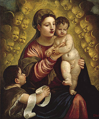 Virgin and Child with St. John, Undated | Titian | Gemälde Reproduktion