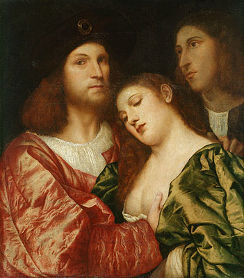 The Lovers, c.1510 | Titian | Gemälde Reproduktion