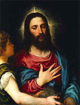 The Temptation of Christ, c.1516/25 | Titian | Gemälde Reproduktion