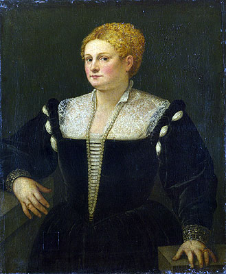 Portrait of a Woman (perhaps Pellegrina Morosini Capello), c.1558/62 | Titian | Painting Reproduction