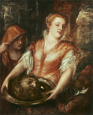 Salome mit dem Haupt Johannes des Täufers, n.d. | Titian | Gemälde Reproduktion