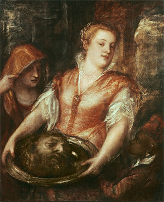 Salome mit dem Haupt Johannes des Täufers, n.d. von Titian | Gemälde-Reproduktion