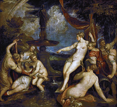 Diana and Callisto, 1568 | Titian | Gemälde Reproduktion
