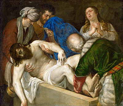 Entombment of Christ, 1560 | Titian | Gemälde Reproduktion