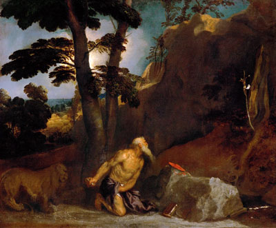 Saint Jerome, 1523 | Titian | Gemälde Reproduktion