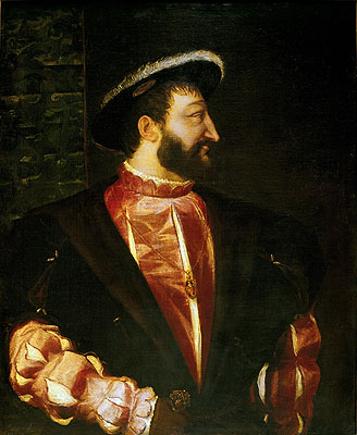 Portrait of Francois I, 1539 | Titian | Gemälde Reproduktion