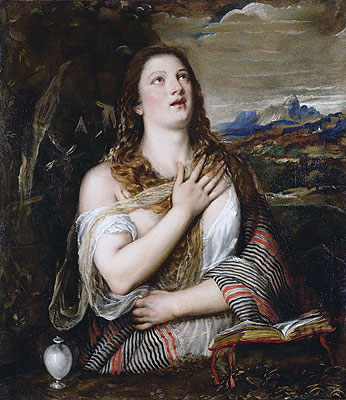 The Penitent Magdalene, c.1555/65 | Titian | Painting Reproduction