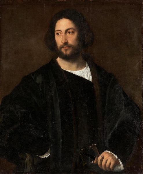Portrait of a Young Man, c.1520 by Titian | Painting Reproduction