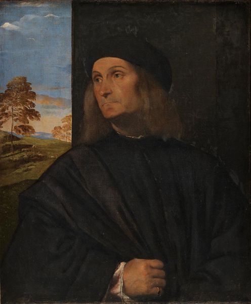 Portrait of the Venetian Painter Giovanni Bellini, c.1511/12 by Titian | Painting Reproduction