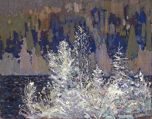 Frost-laden Cedars, Big Cauchon Lake, c.1915/16 | Tom Thomson | Gemälde Reproduktion