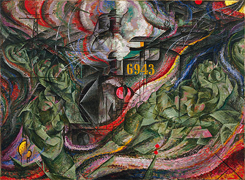States of Mind I: The Farewells, 1911 | Umberto Boccioni | Gemälde Reproduktion