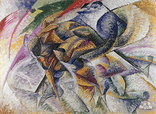 Dynamism of a Cyclist, 1913 | Umberto Boccioni | Painting Reproduction