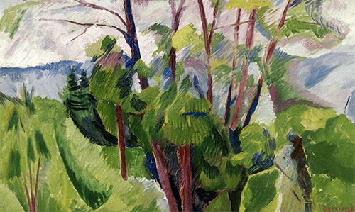 Landschaft, 1916 | Umberto Boccioni | Gemälde Reproduktion