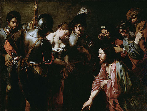 Christ and the Adulteress, c.1620/30 | Valentin de Boulogne | Gemälde Reproduktion