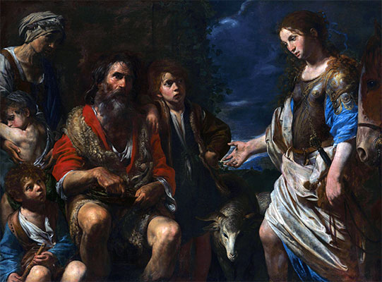 Erminia and the Shepherds, c.1630 | Valentin de Boulogne | Painting Reproduction