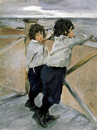 Zwei Jungen, 1899 von Valentin Serov | Gemälde-Reproduktion