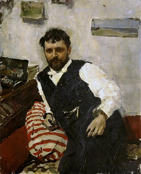 Portrait of the Artist Konstantin Korovin, 1891 | Valentin Serov | Painting Reproduction