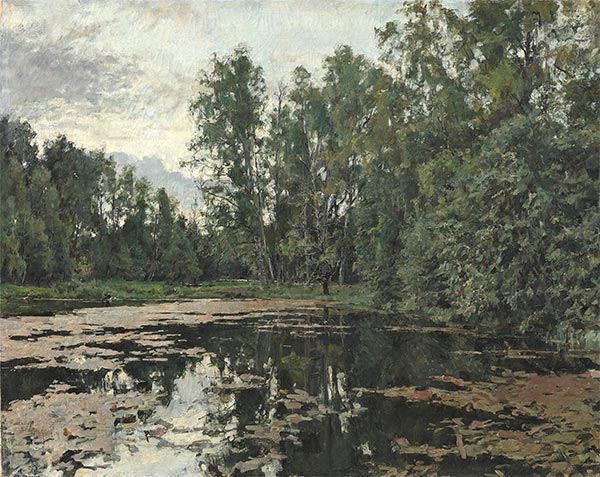 The Overgrown Pond, Domotcanovo, 1888 | Valentin Serov | Painting Reproduction