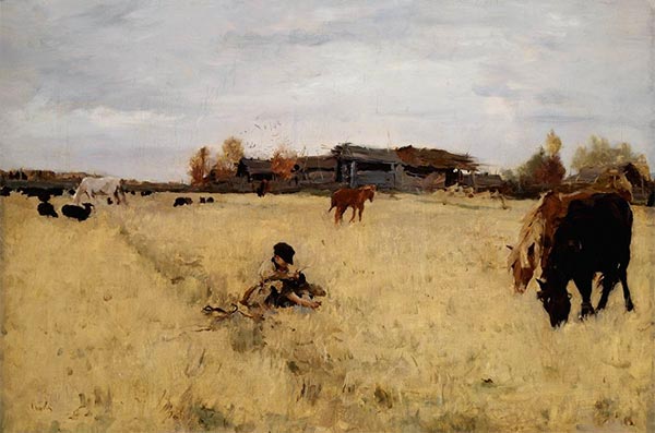October, Domotcanovo, 1895 | Valentin Serov | Painting Reproduction