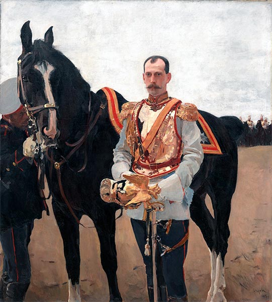 Porträt des Großherzogs Pavel Alexandrovich, 1897 | Valentin Serov | Gemälde Reproduktion