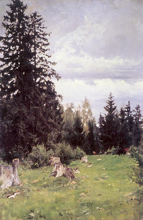Fir Tree, 1890 | Valentin Serov | Gemälde Reproduktion