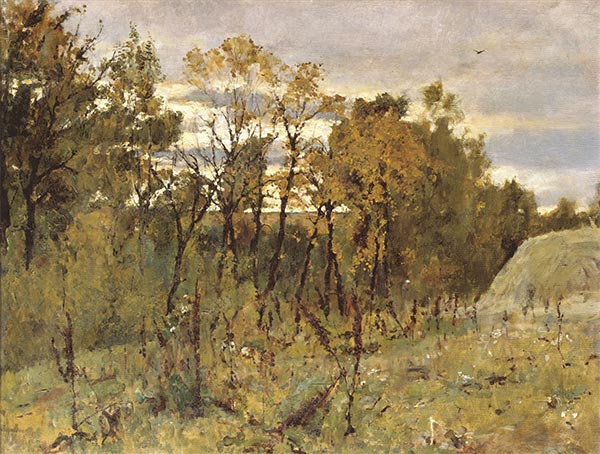 Herbstabend. Domotkanovo, 1886 | Valentin Serov | Gemälde Reproduktion