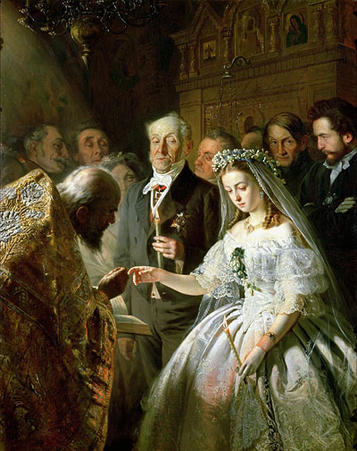 The Arranged Marriage, 1862 | Vasily Pukirev | Painting Reproduction