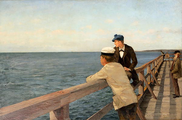 Eckerö post bridge, 1883 | Victor Westerholm | Painting Reproduction