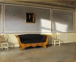 Sonnenschein im Wohnzimmer III, 1903 von Hammershoi | Gemälde-Reproduktion