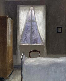 Interior, 1890 by Hammershoi | Painting Reproduction
