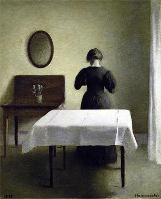 Interior, 1898 | Hammershoi | Painting Reproduction