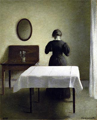 Interior, 1898 by Hammershoi | Painting Reproduction