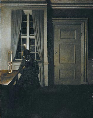 The Collector of Coins | Hammershoi | Painting Reproduction