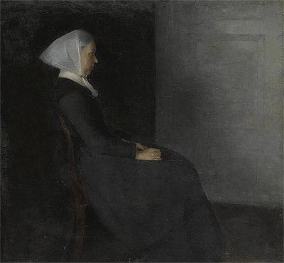 Portrait of the Artist's Mother, Undated | Hammershoi | Painting Reproduction